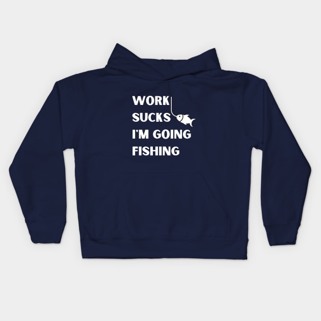 FUNNY FISHING V.2 Kids Hoodie by Kachanan@BoonyaShop